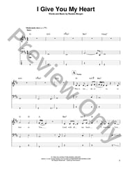 I Give You My Heart Guitar and Fretted sheet music cover